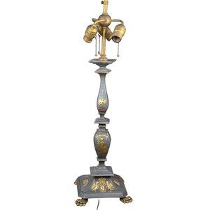 E.F Caldwell Four Season Spring Summer Autumn Winter Tripod Base Table Lamp